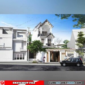 House - Sketchup Exterior Scene By Dong Duy Linh