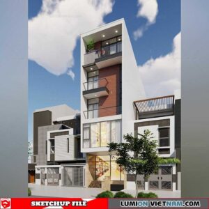 House - Sketchup Exterior Scene By Nguyen Thien