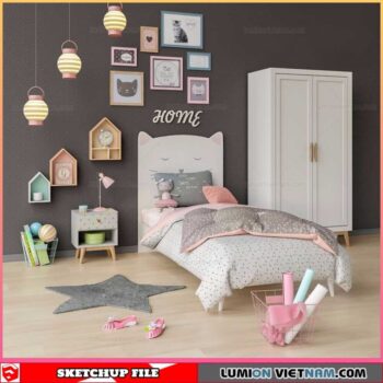 Childroom - Sketchup Interior Scene