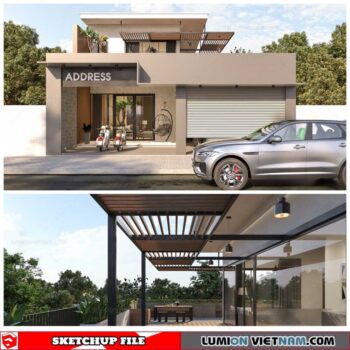 House - Sketchup Exterior Scene By Cadui