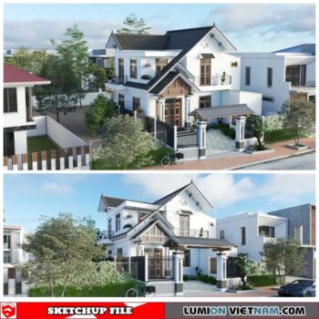 House - Sketchup Exterior Scene By Thien Lam