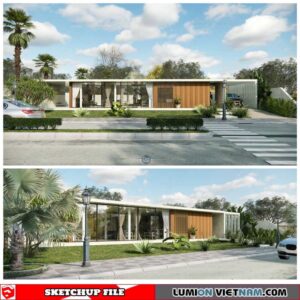 House - Sketchup Exterior Scene By Dathouzz