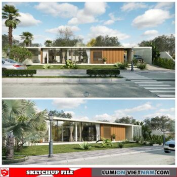 House - Sketchup Exterior Scene By Dathouzz