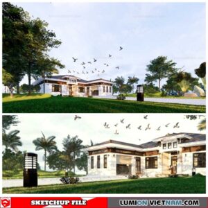 House - Sketchup Exterior Scene