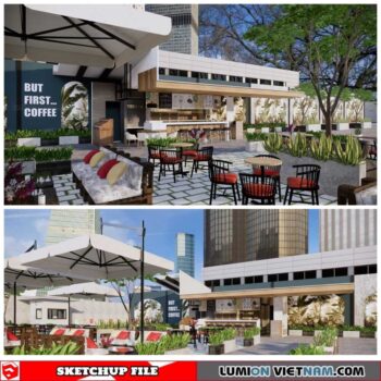 Coffee - Sketchup Exterior Scene By Duong Duong