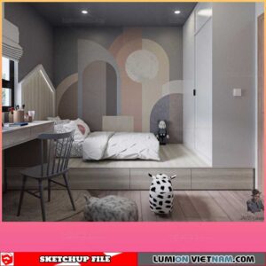 Childroom - Sketchup Interior Scene By Hoang Thang