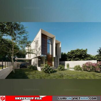 House - Sketchup Exterior Scene By Nguyen Minh Tuan