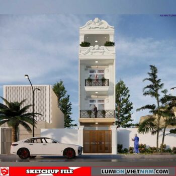 House - Sketchup Exterior Scene By Nguyen Nhut Linh