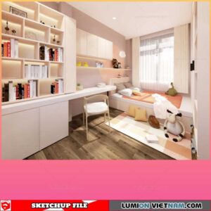 Childroom - Sketchup Interior Scene By Van Cloudlet