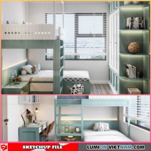 Childroom - Sketchup Interior Scene By Quang Sang