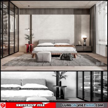 Bedroom - Sketchup Interior SceneCuong covua