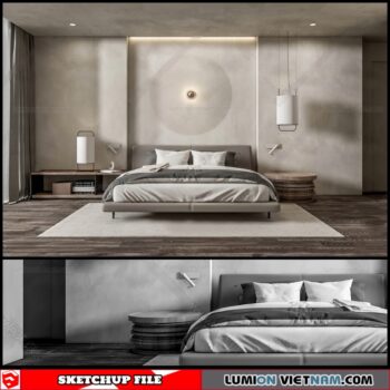 Bedroom - Sketchup Interior SceneCuong covua