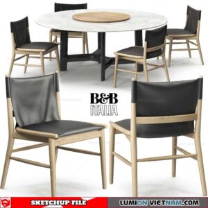 Table and Chair - Sketchup Models By SU DAILY