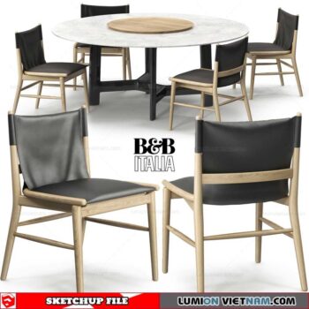Table and Chair - Sketchup Models By SU DAILY