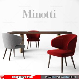 Table and Chair - Sketchup Models By SU DAILY