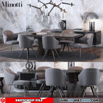 Table and Chair - Sketchup Models By SU DAILY