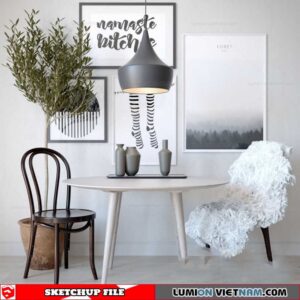 Table and Chair - Sketchup Models By SU DAILY