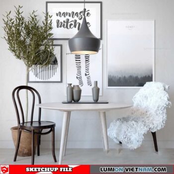 Table and Chair - Sketchup Models By SU DAILY