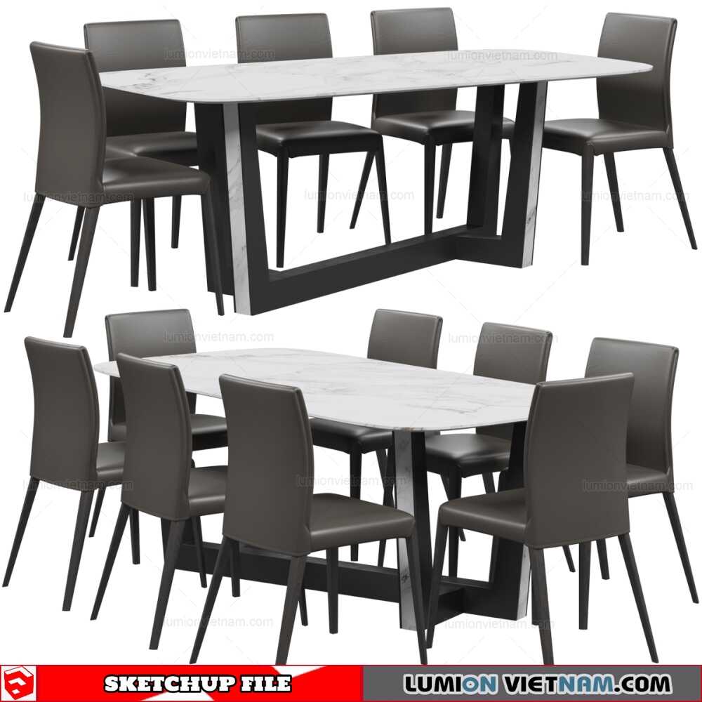 031121-Table-And-Chair-(5)-Sketchup-Models