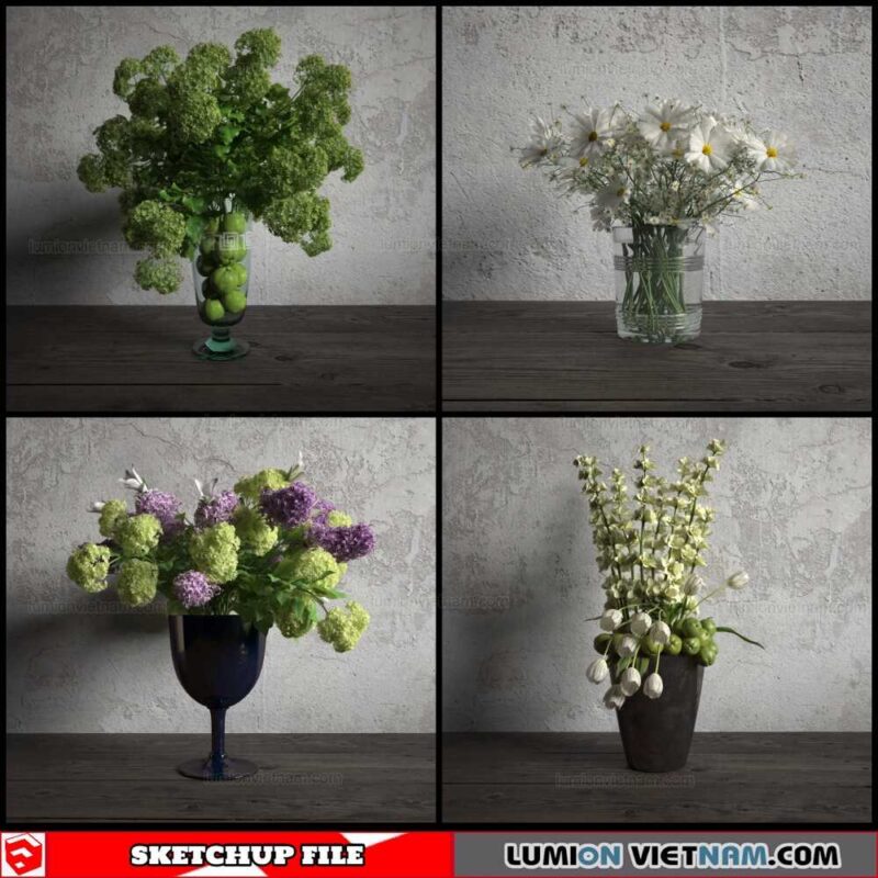 Flower Vase - Sketchup Models