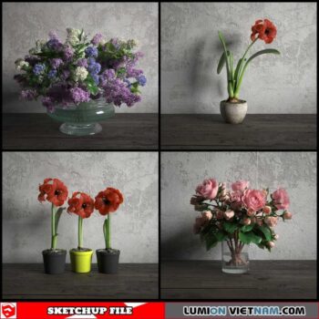 Flower Vase - Sketchup Models