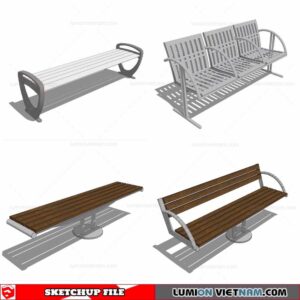 Benches - Sketchup Models