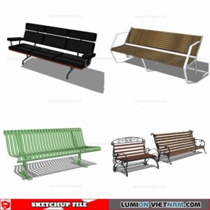 Benches - Sketchup Models