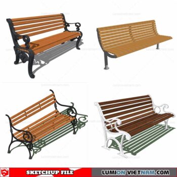 Benches - Sketchup Models