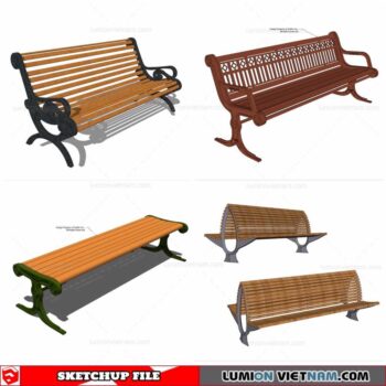 Benches - Sketchup Models