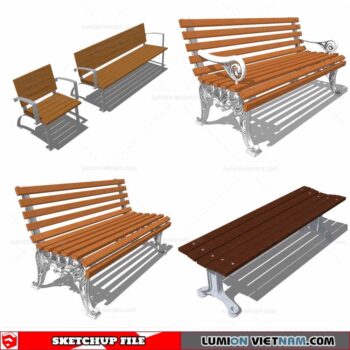 Benches - Sketchup Models