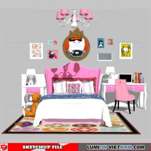Combo Kids Bed - Sketchup Models