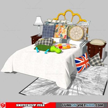 Combo Kids Bed - Sketchup Models