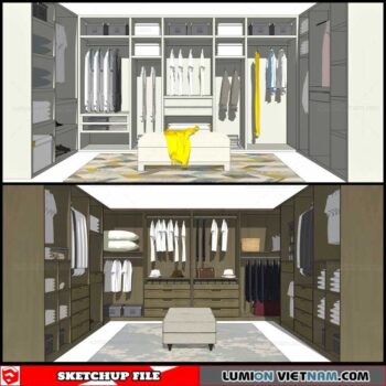 Wardrobe - Sketchup Models