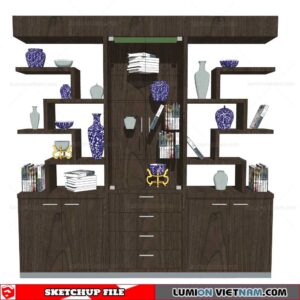 Display Cabinets Chinese Style - Sketchup Models