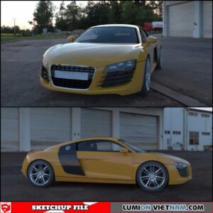 Audi R8 3D Car - Sketchup Models