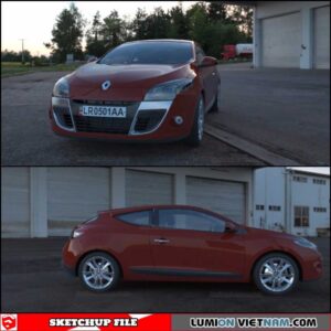 RenaultMegane 3D Car - Sketchup Models