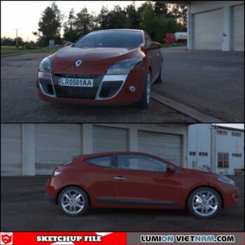 RenaultMegane 3D Car - Sketchup Models