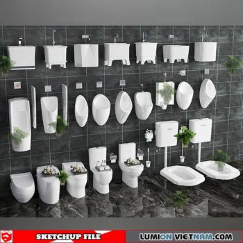 Bathroom Appliances - Sketchup Models By Cuong Covua