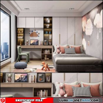 Bedroom - Sketchup Models By Cuong Covua