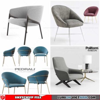 Am Chair - Sketchup Models By Dathouzz