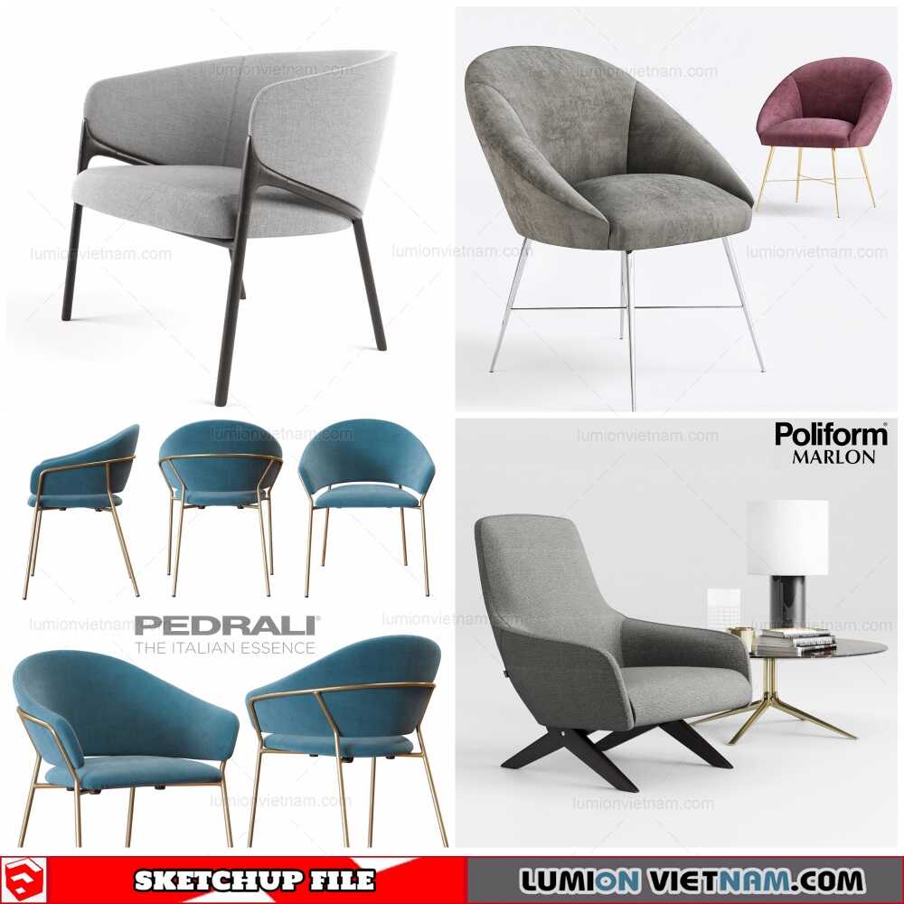 211130-Am-Chair-(4)-Sketchup-Models