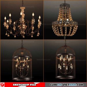 Classic Celling Light - Sketchup Models