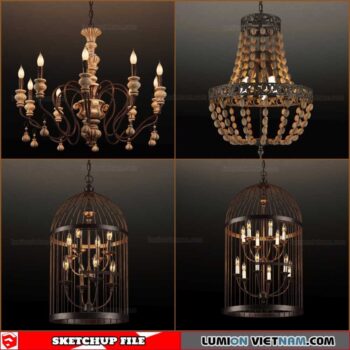 Classic Celling Light - Sketchup Models