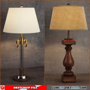 Classic Table Lamp - Sketchup Models