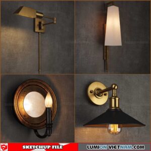 Classic Wall Light - Sketchup Models