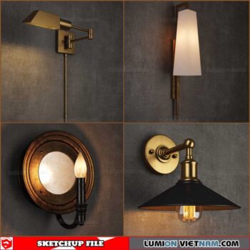 Classic Wall Light - Sketchup Models