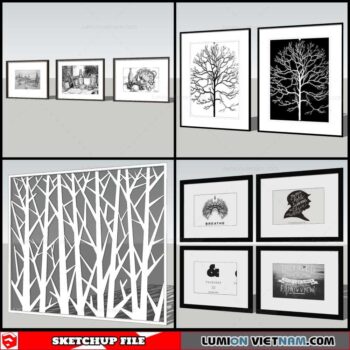 Picture Frame - Sketchup Models By Nha Tay