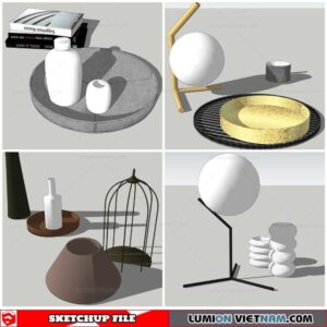 Decor Vases - Sketchup Models By Nha Tay