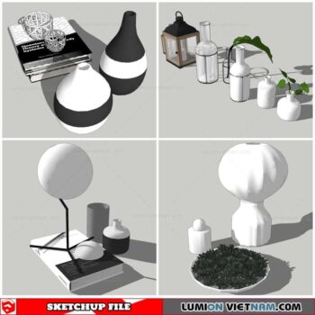 Decor Vases - Sketchup Models By Nha Tay