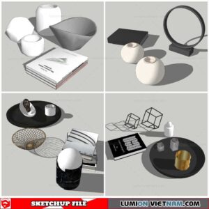 Decor Vases - Sketchup Models By Nha Tay